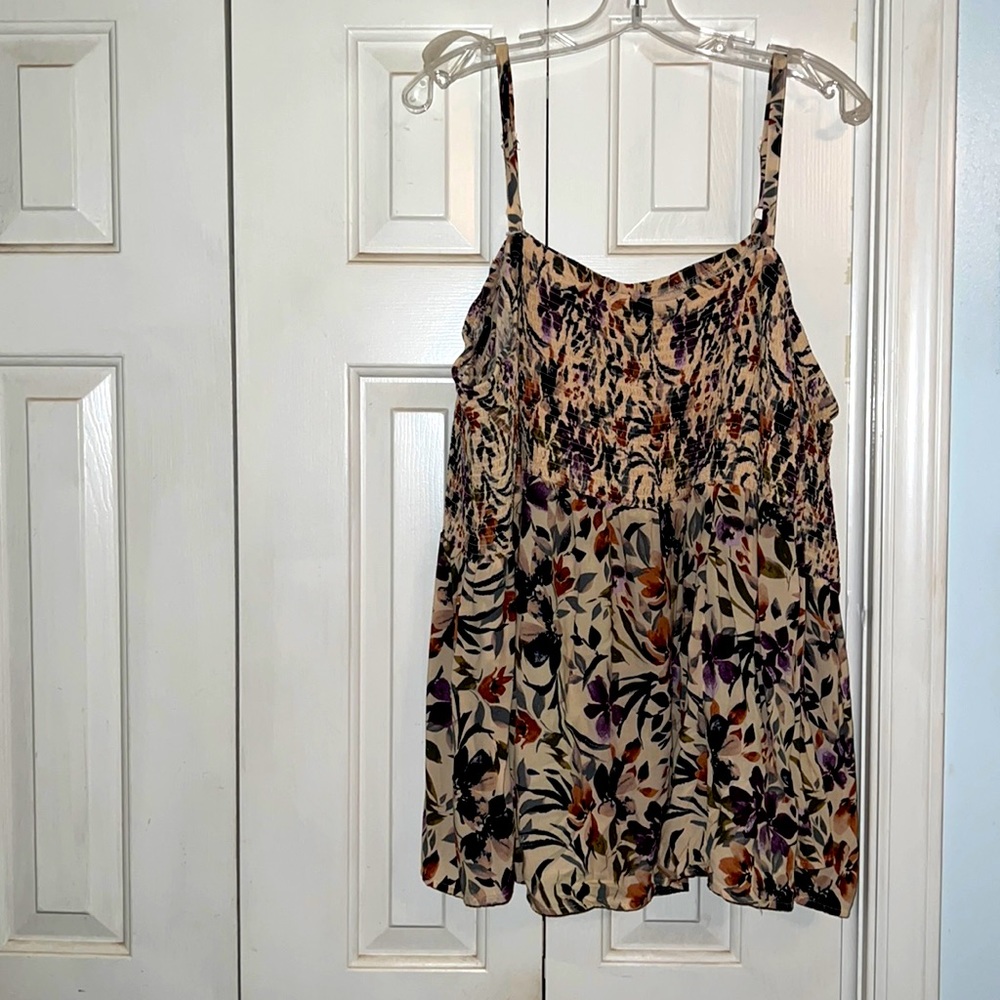 Torrid 3x Cold Shoulder Flower Blouse